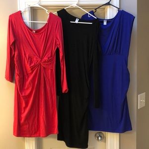 Bundle of 3 maternity dresses